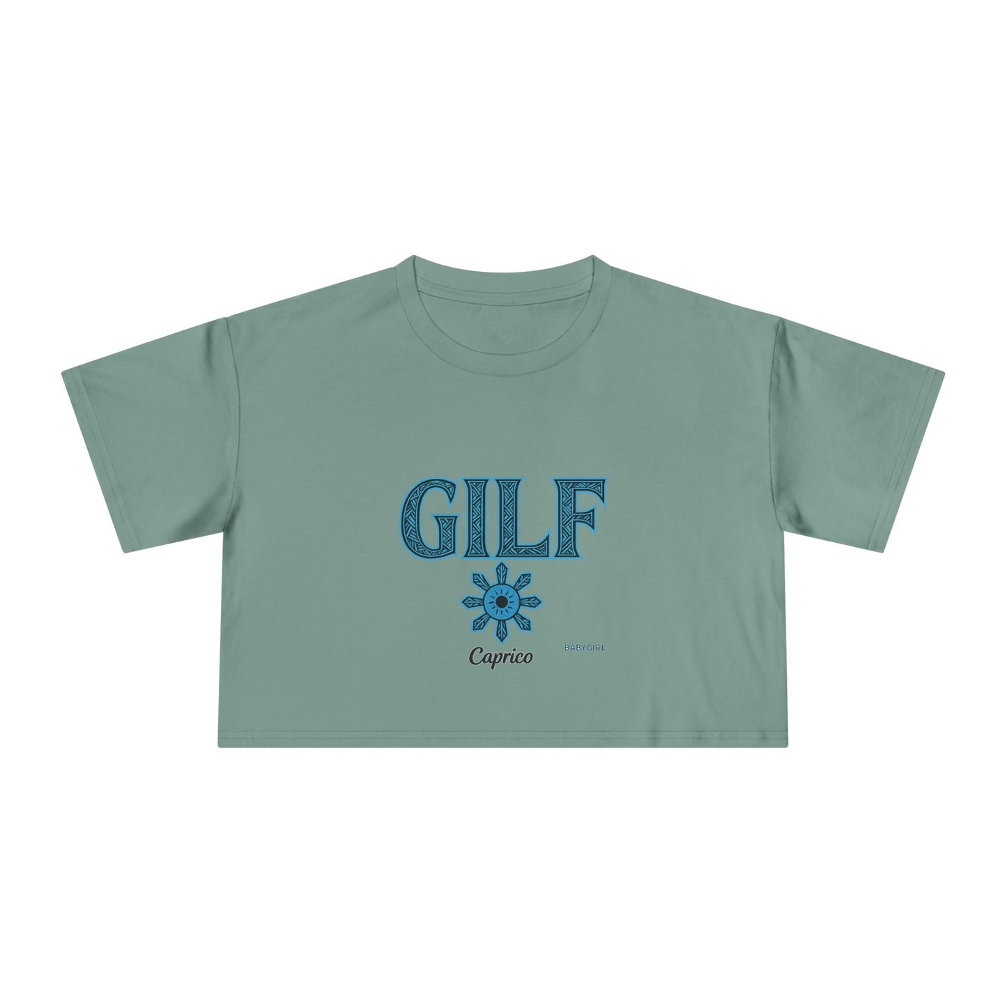 Trendy Women's Crop Tee - Fun GILF Graphic, Perfect for Casual Wear, Gifts, or Summer Outfits