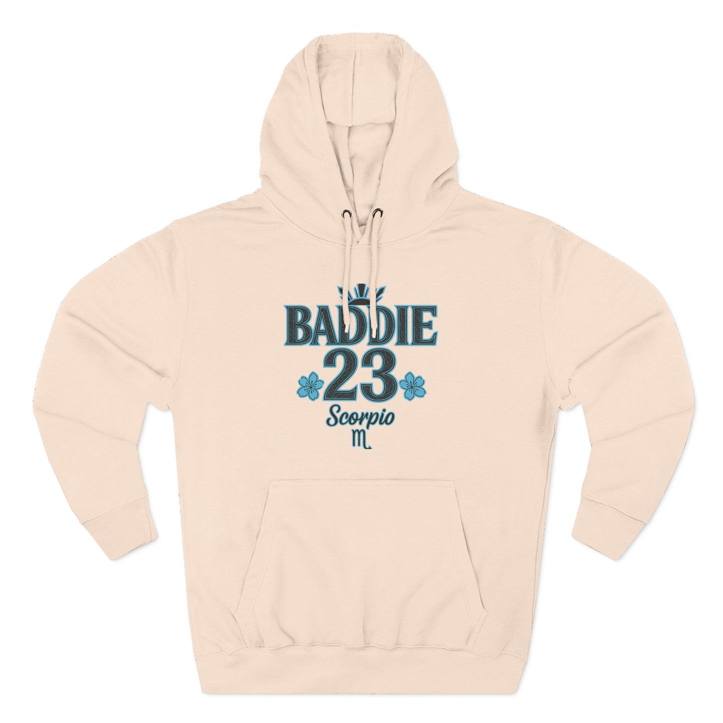 Scorpio Baddie Fleece Hoodie, Astrology Hoodie, Birthday Gift, Horoscope Apparel, Trendy Streetwear, Cozy Gift Idea