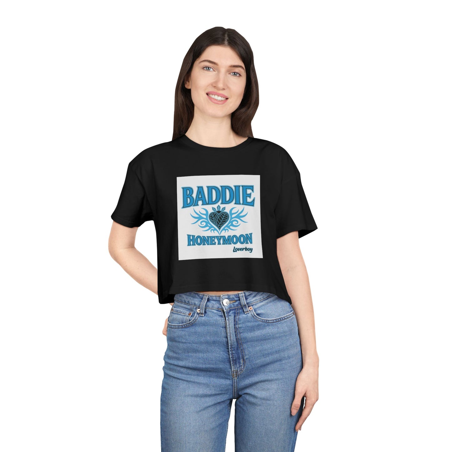 Baddie Honeymoon Crop Tee - Stylish Women's Top, Cute Gift, Summer Fashion, Trendy Outfit, Casual Wear