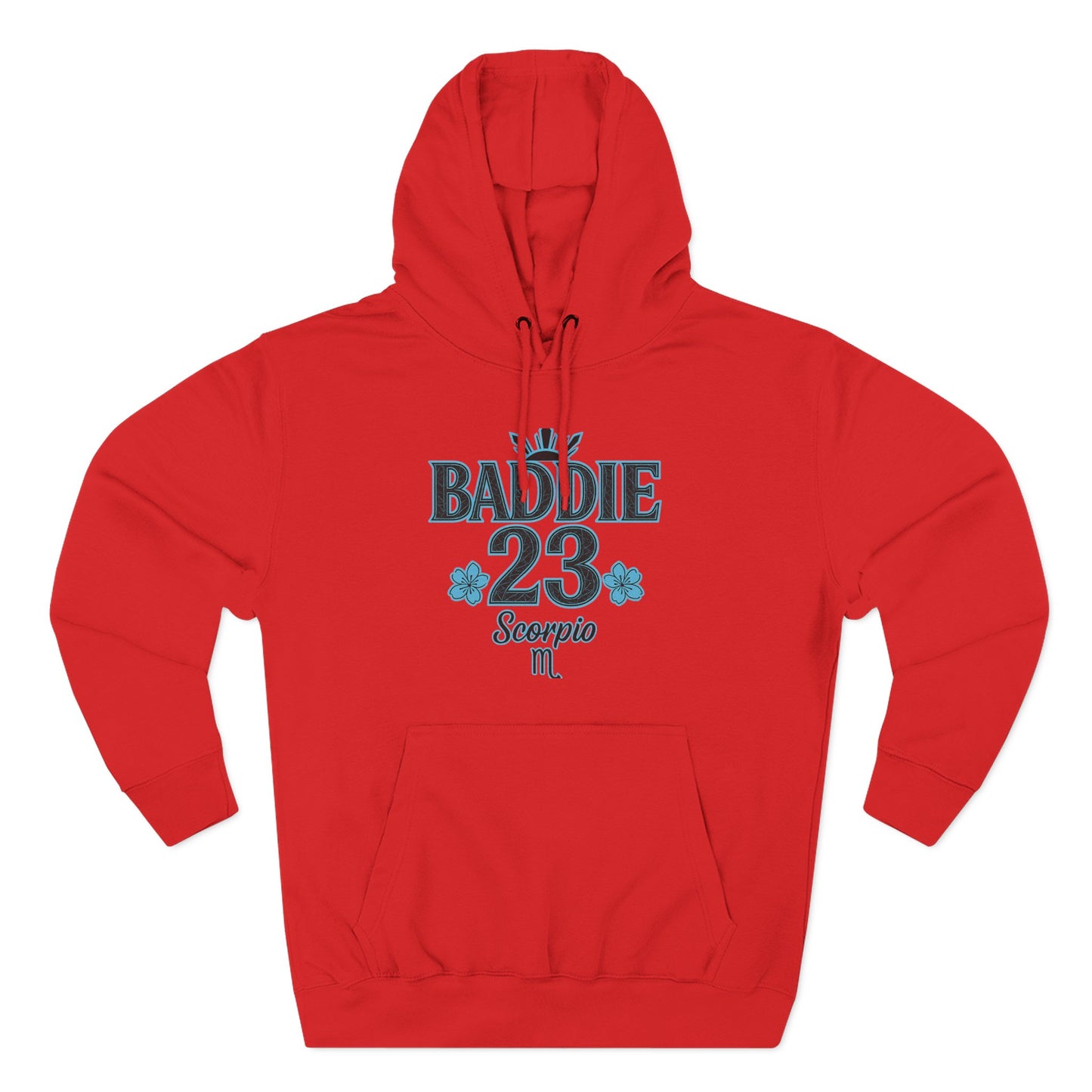 Scorpio Baddie Fleece Hoodie, Astrology Hoodie, Birthday Gift, Horoscope Apparel, Trendy Streetwear, Cozy Gift Idea