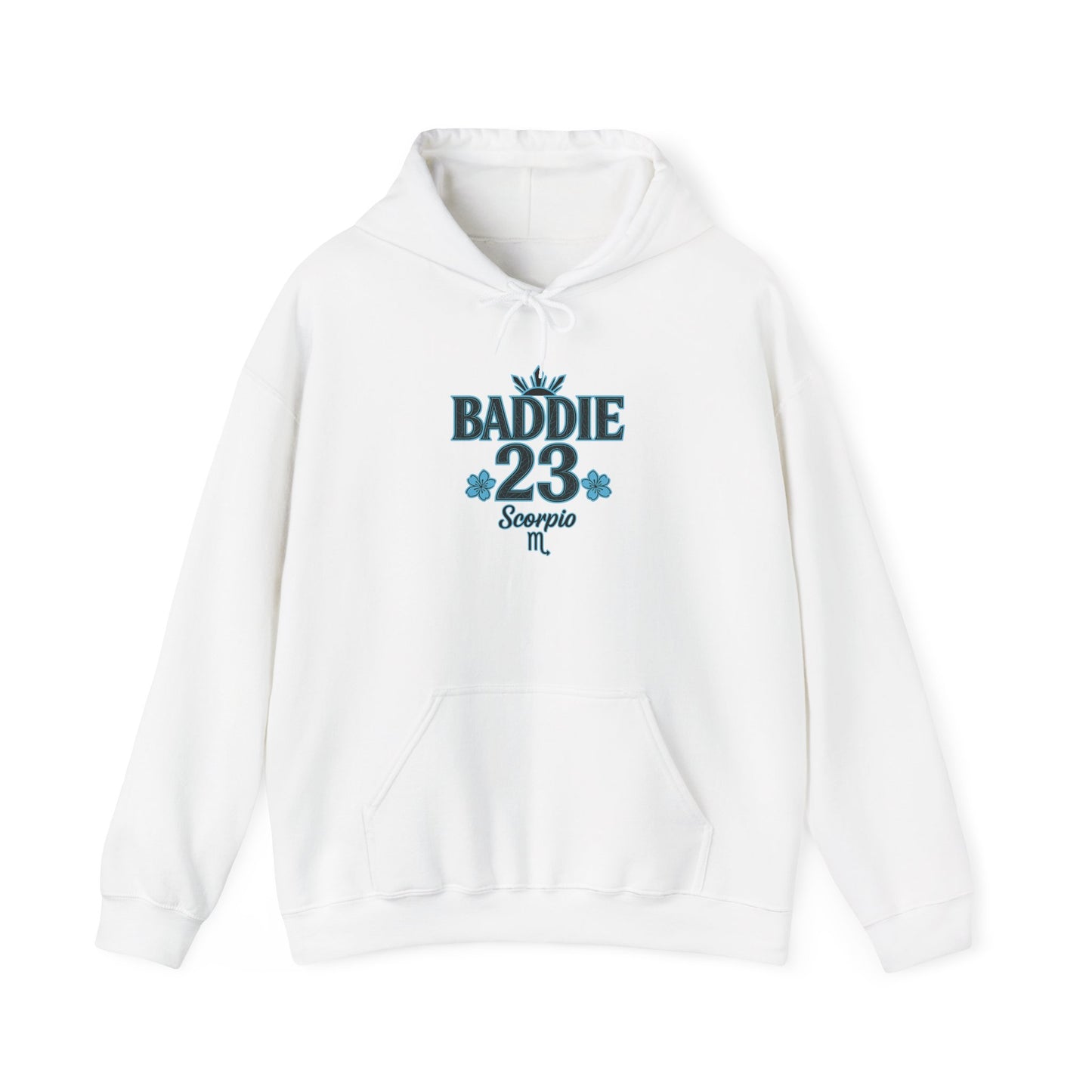 Baddie Scorpio Hoodie | Unisex Heavy Blend Sweatshirt for Zodiac Lovers, Astrology Gift, Unique Fall Fashion, Cozy Everyday Wear