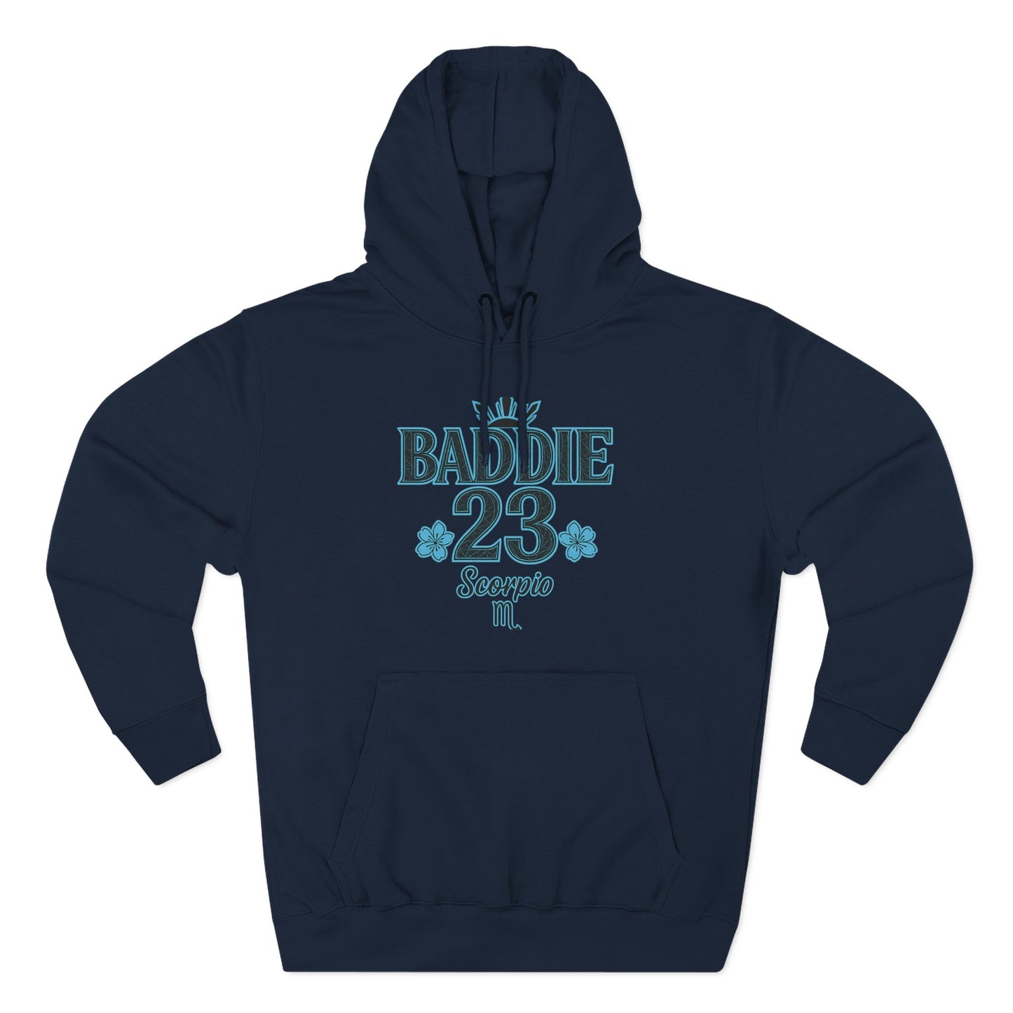 Scorpio Baddie Fleece Hoodie, Astrology Hoodie, Birthday Gift, Horoscope Apparel, Trendy Streetwear, Cozy Gift Idea