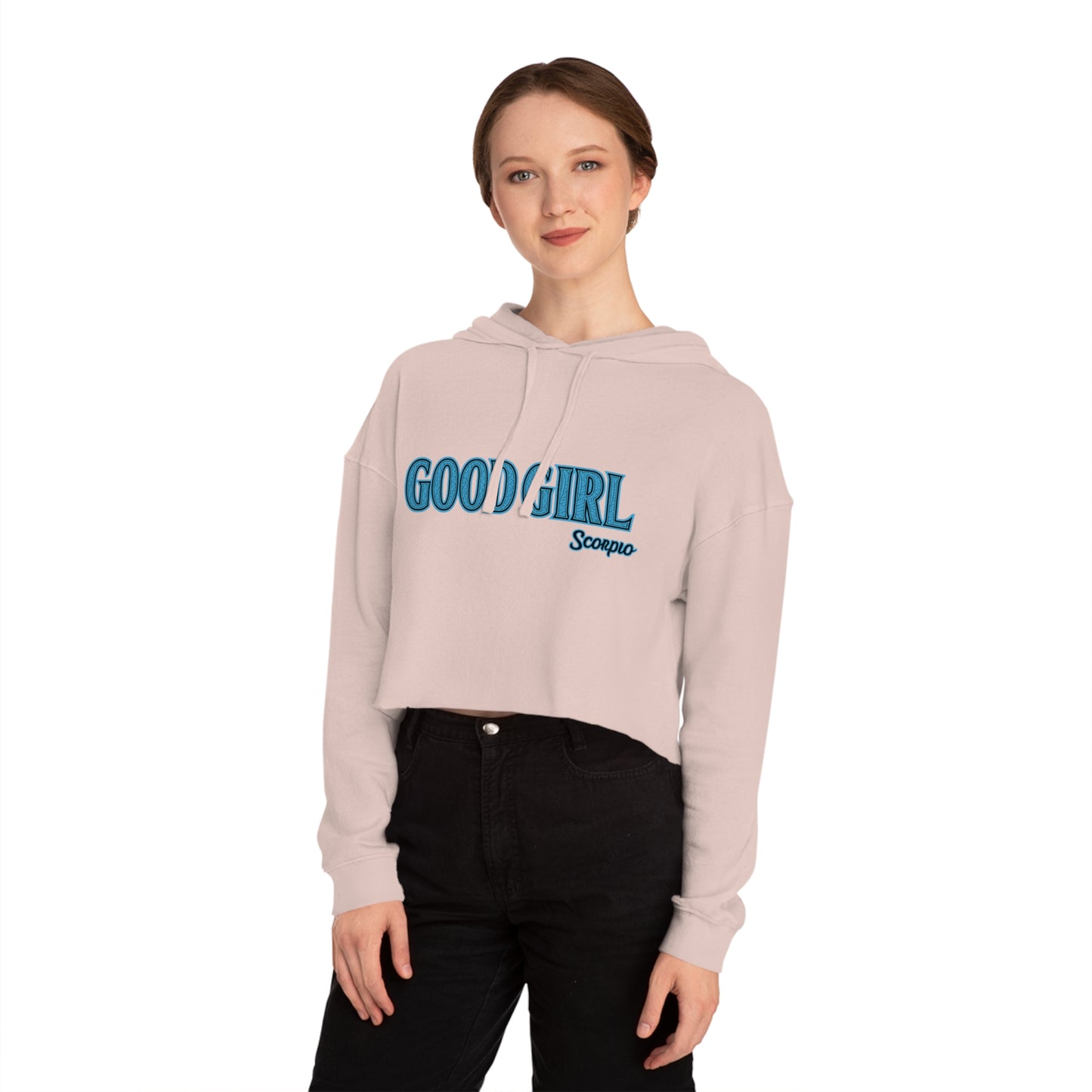 Good Girl Scorpio Cropped Sweatshirt | Women's Fashion, Astrology Apparel, Zodiac Clothing, Gift for Her, Trendy Outfit