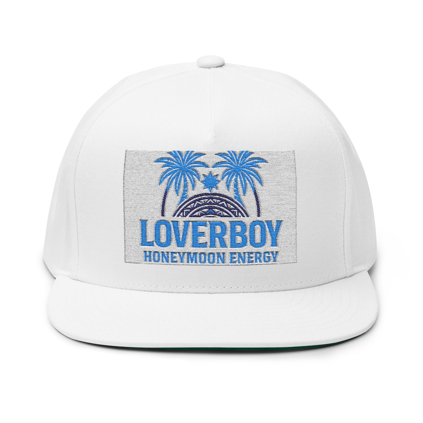 Loverboy Embroidered Flat Bill Cap | Stylish Summer Hat, Perfect Gift, Streetwear Accessory, Casual & Beachwear