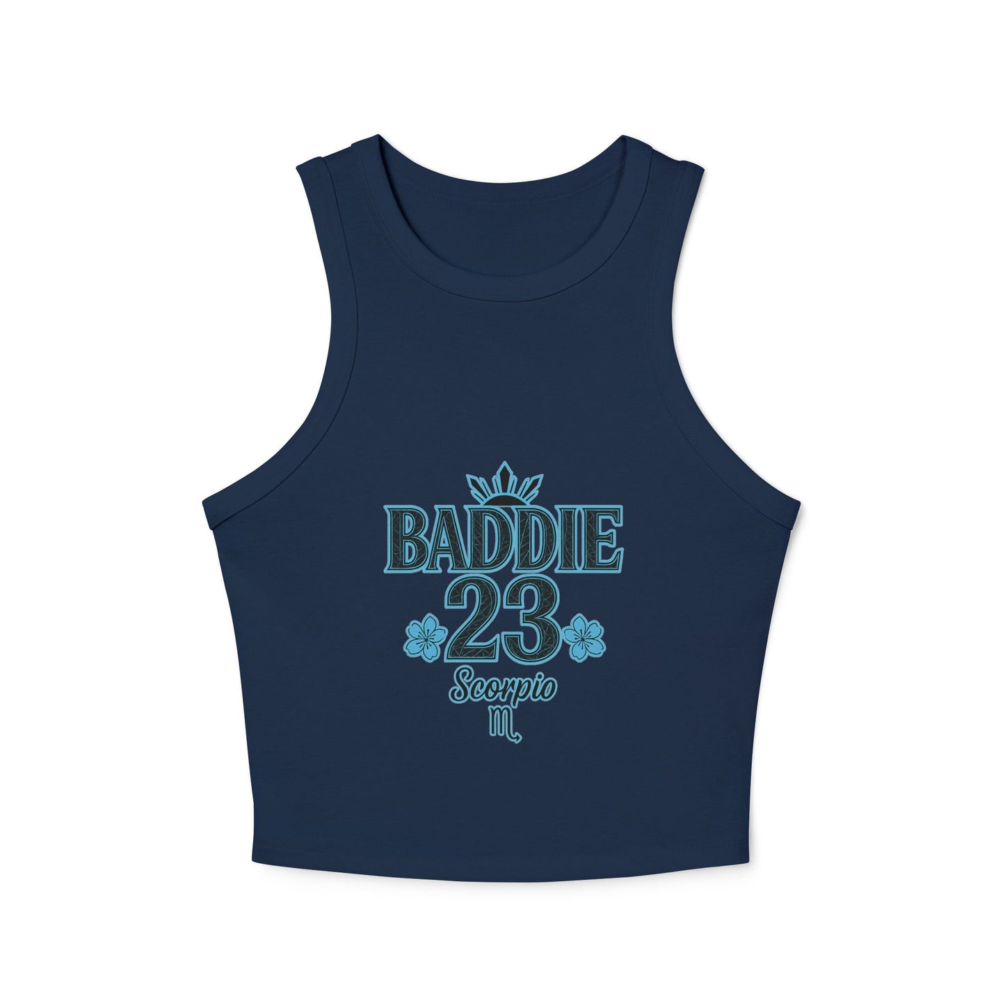 Stylish Women's Micro Rib Tank Top | BADDIE 23 Scorpio | Trendy Summer Top, Casual Wear, Birthday Gift, Zodiac Fashion, Fitness Apparel