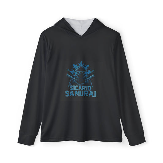 Sicario Samurai Men's Sports Hoodie, Athletic Warmup Gear, Unique Fitness Apparel, Gift for Gamers, Samurai Style Activewear