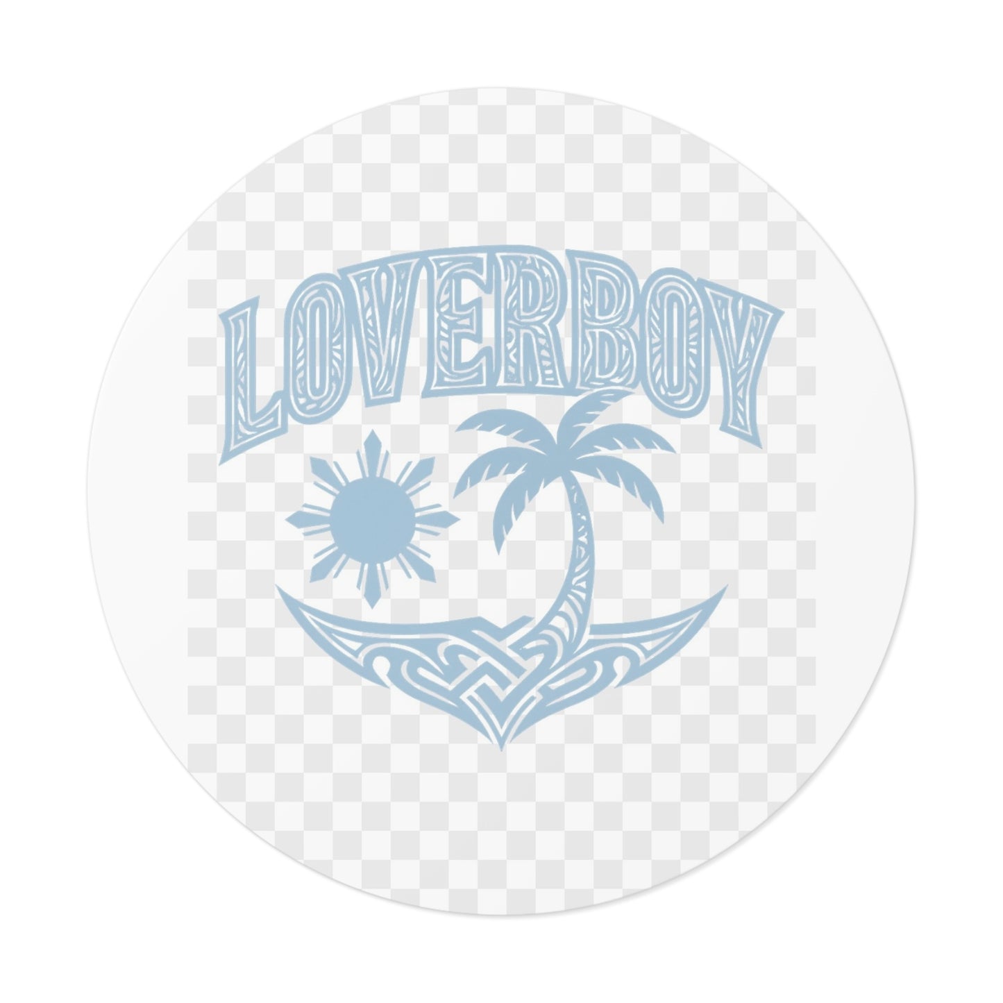 Loverboy Tropical Vinyl Stickers | Summer Vibes, Cool Retro Decor, Gift for Friends, Beach Aesthetic, Travel Journal Accessories