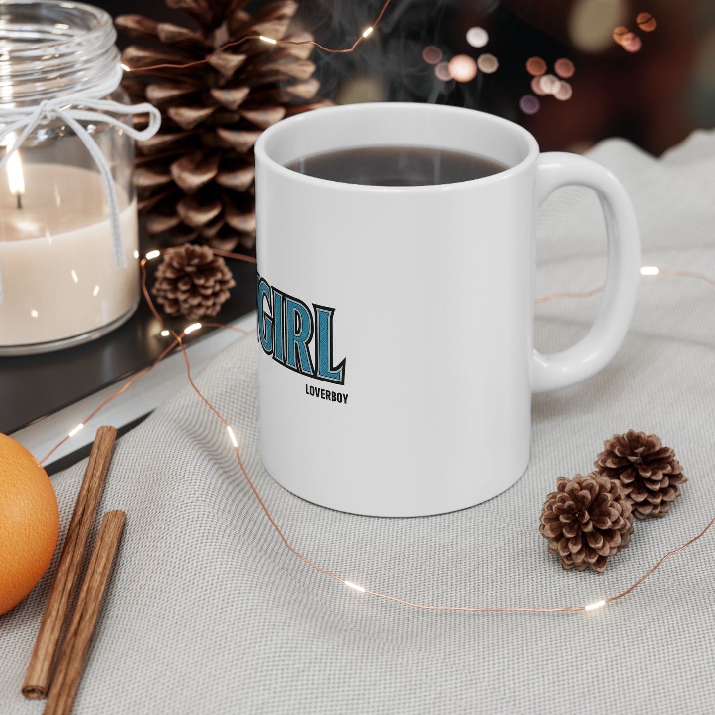 Cute BABY GIRL Coffee Mug, Funny Gift for Her, Trendy Drinkware, Unique Birthday Gift, Home Office Mug