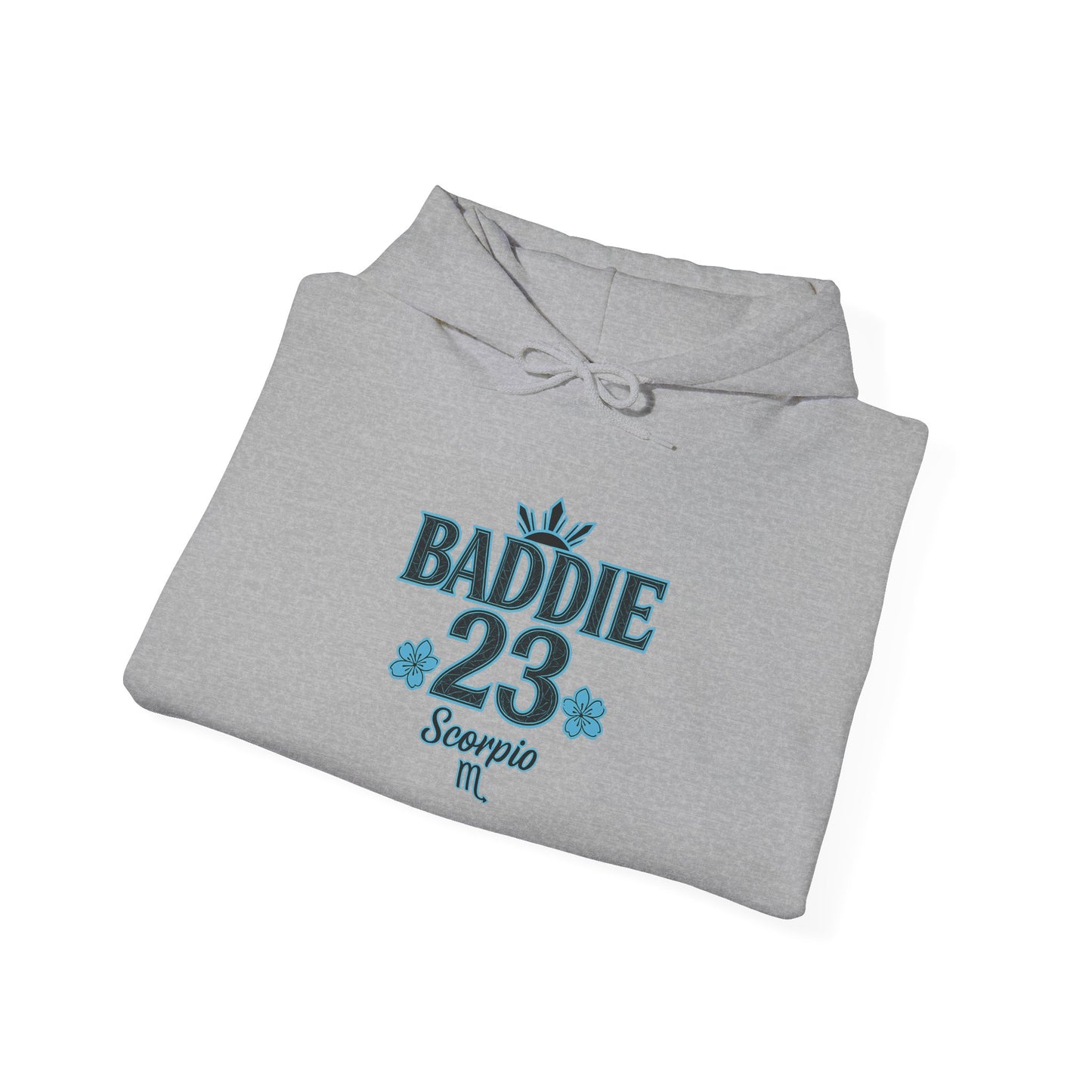 Baddie Scorpio Hoodie | Unisex Heavy Blend Sweatshirt for Zodiac Lovers, Astrology Gift, Unique Fall Fashion, Cozy Everyday Wear