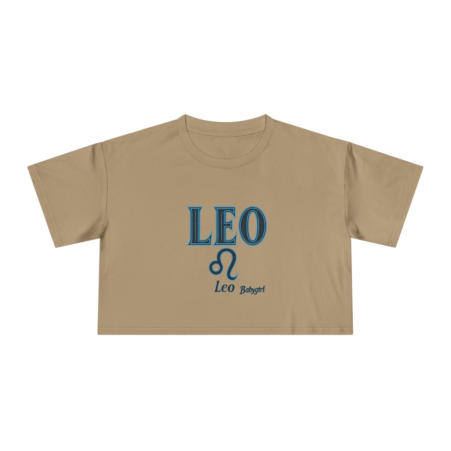 Trendy Women's Crop Tee - Leo Zodiac T-Shirt, Astrology Gift, Birthday Apparel, Casual Wear, Cute Summer Top