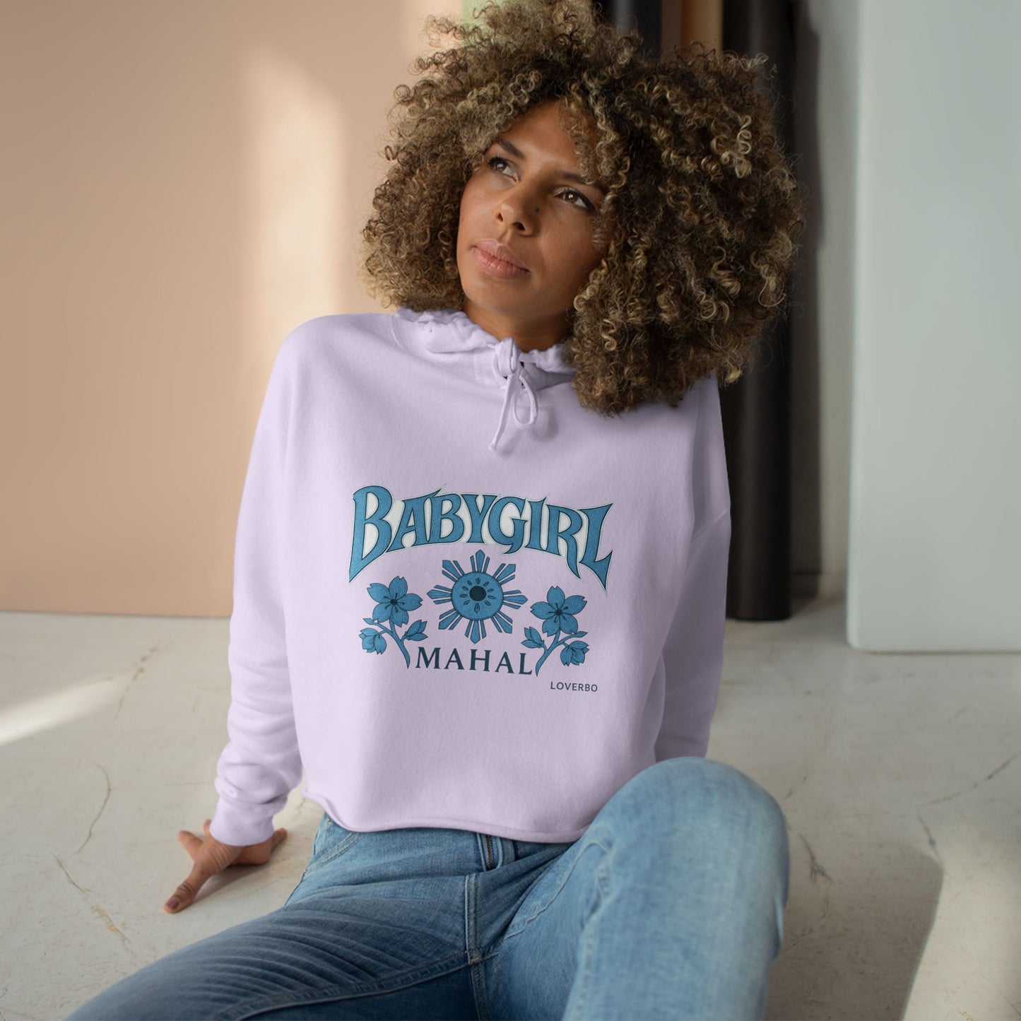 Baby Girl Floral Crop Hoodie | Trendy Streetwear, Casual Wear, Gift for Her, Statement Hoodie, Comfortable Fashion