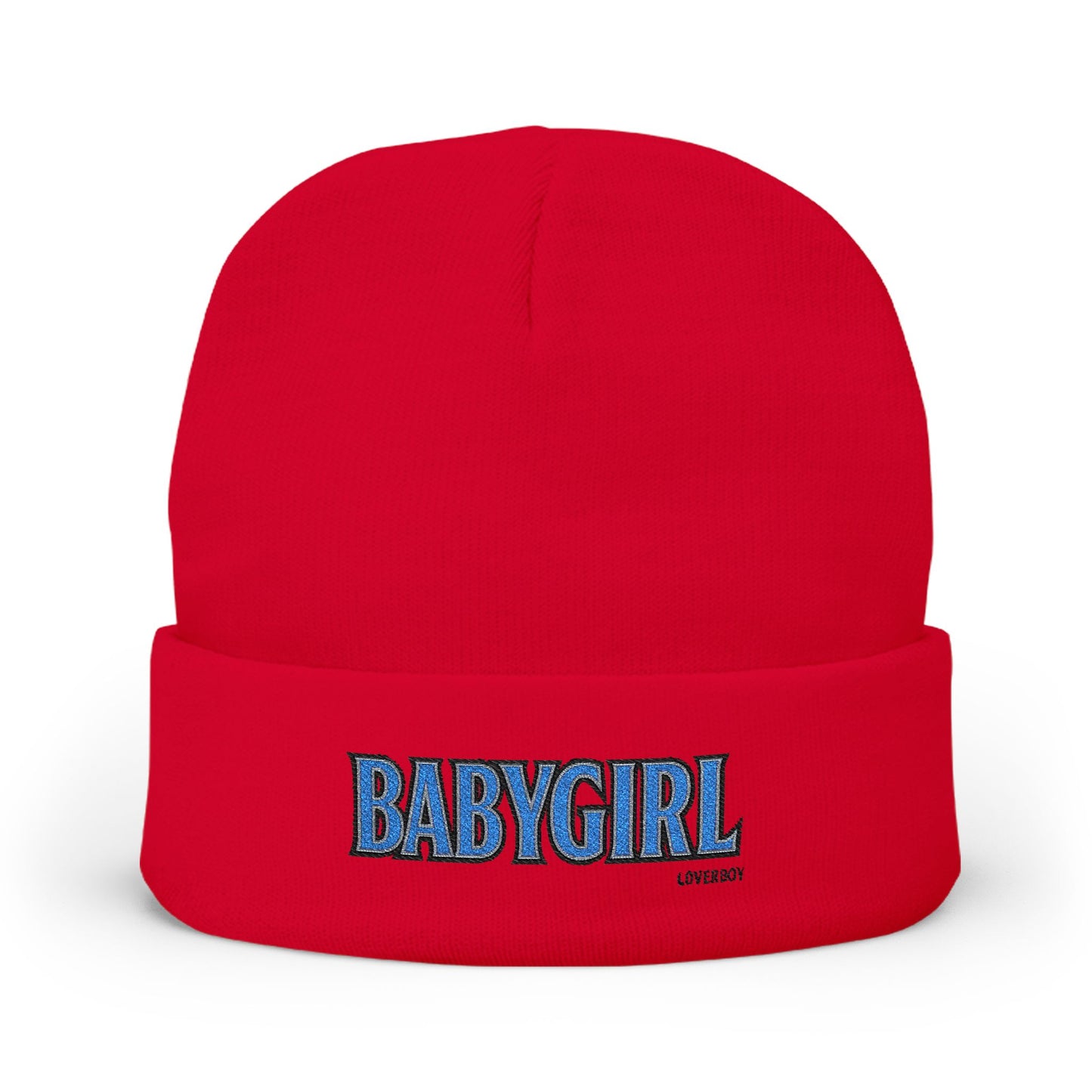 BabyGirl Embroidered Knit Beanie - Stylish Winter Accessory, Great for Gift-Giving, Everyday Wear, and Trendy Casual Looks