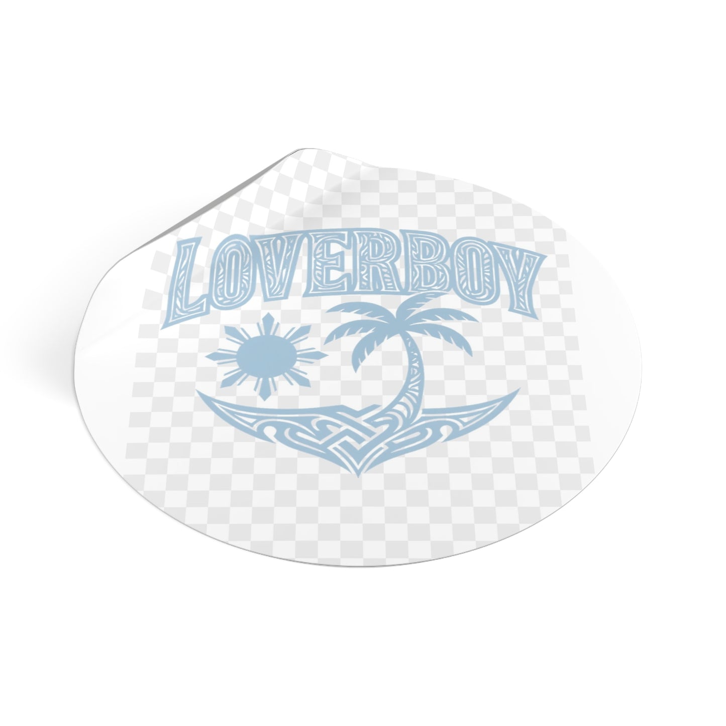 Loverboy Tropical Vinyl Stickers | Summer Vibes, Cool Retro Decor, Gift for Friends, Beach Aesthetic, Travel Journal Accessories
