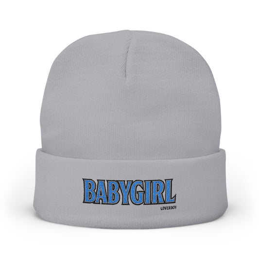 BabyGirl Embroidered Knit Beanie - Stylish Winter Accessory, Great for Gift-Giving, Everyday Wear, and Trendy Casual Looks