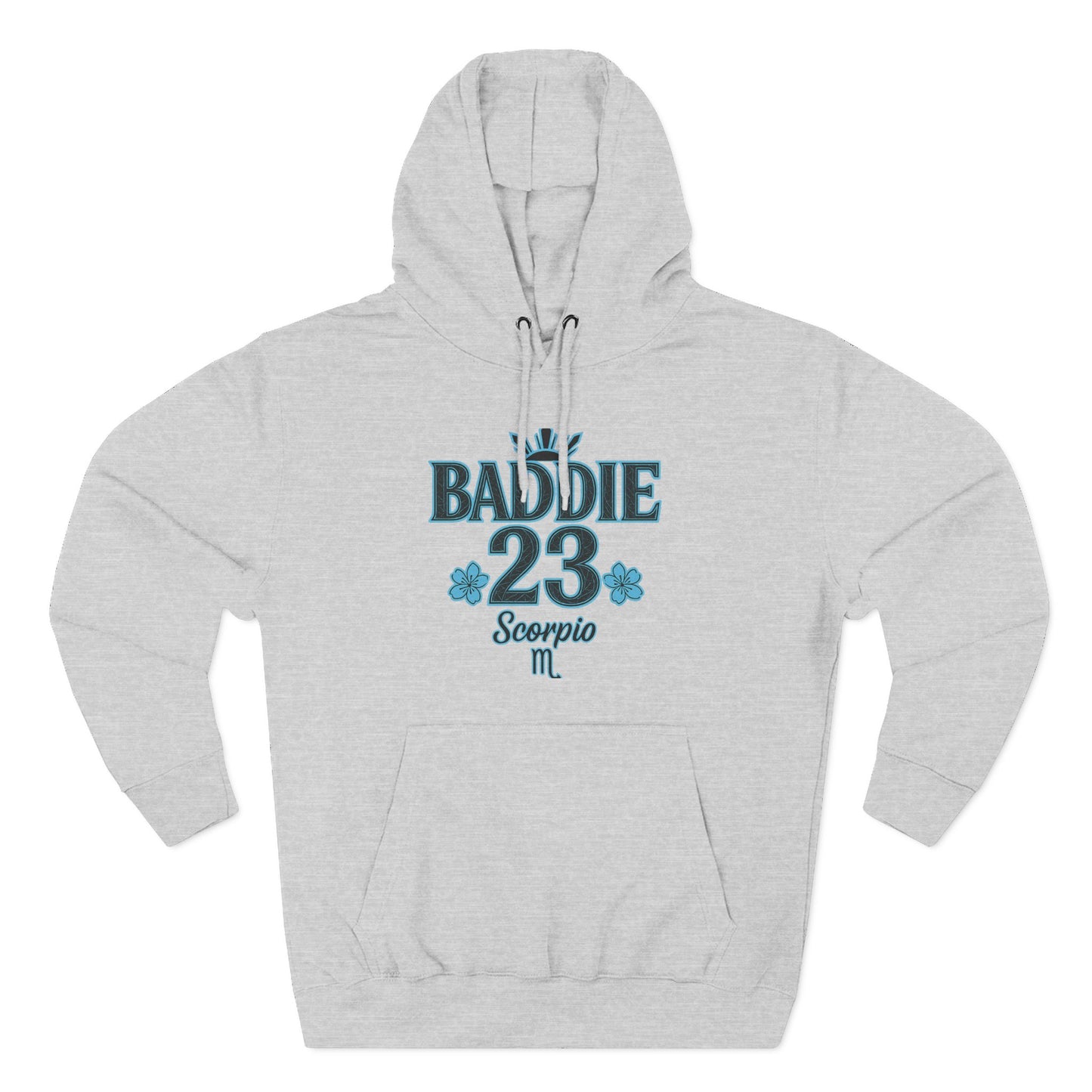 Scorpio Baddie Fleece Hoodie, Astrology Hoodie, Birthday Gift, Horoscope Apparel, Trendy Streetwear, Cozy Gift Idea