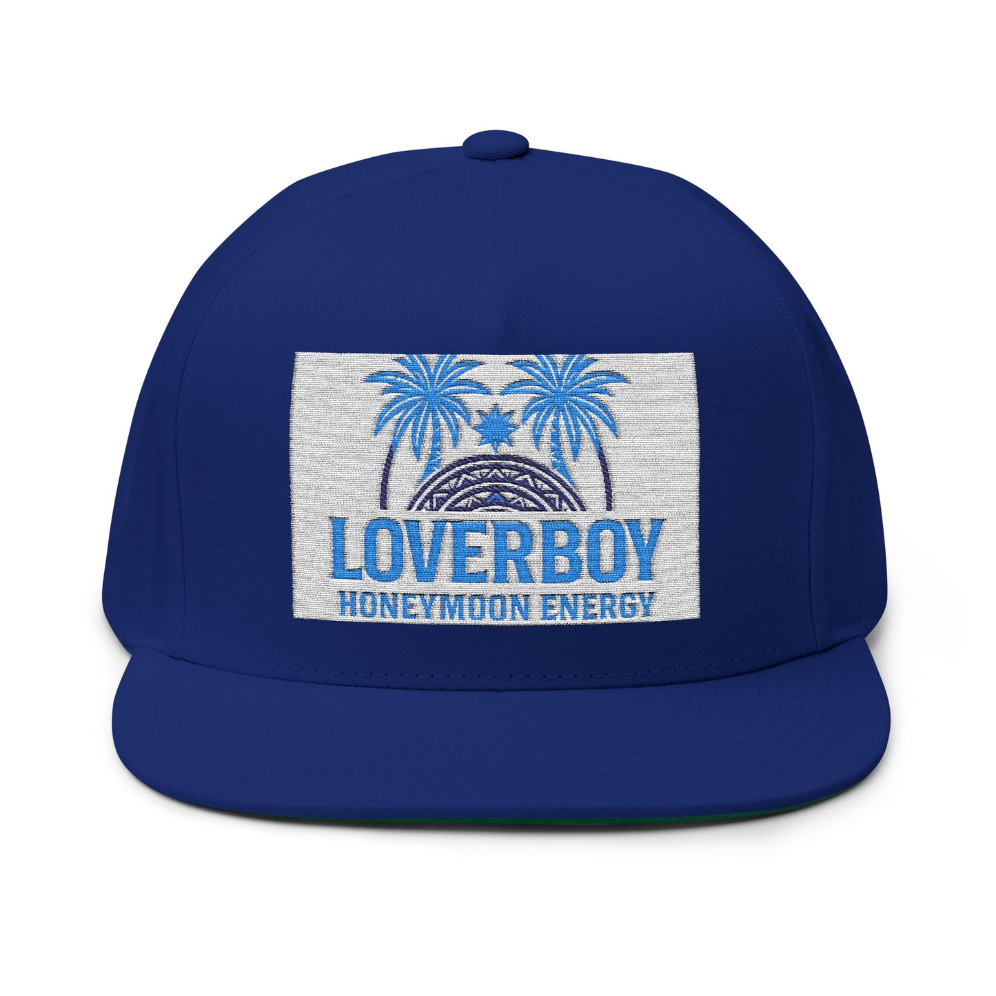Loverboy Embroidered Flat Bill Cap | Stylish Summer Hat, Perfect Gift, Streetwear Accessory, Casual & Beachwear