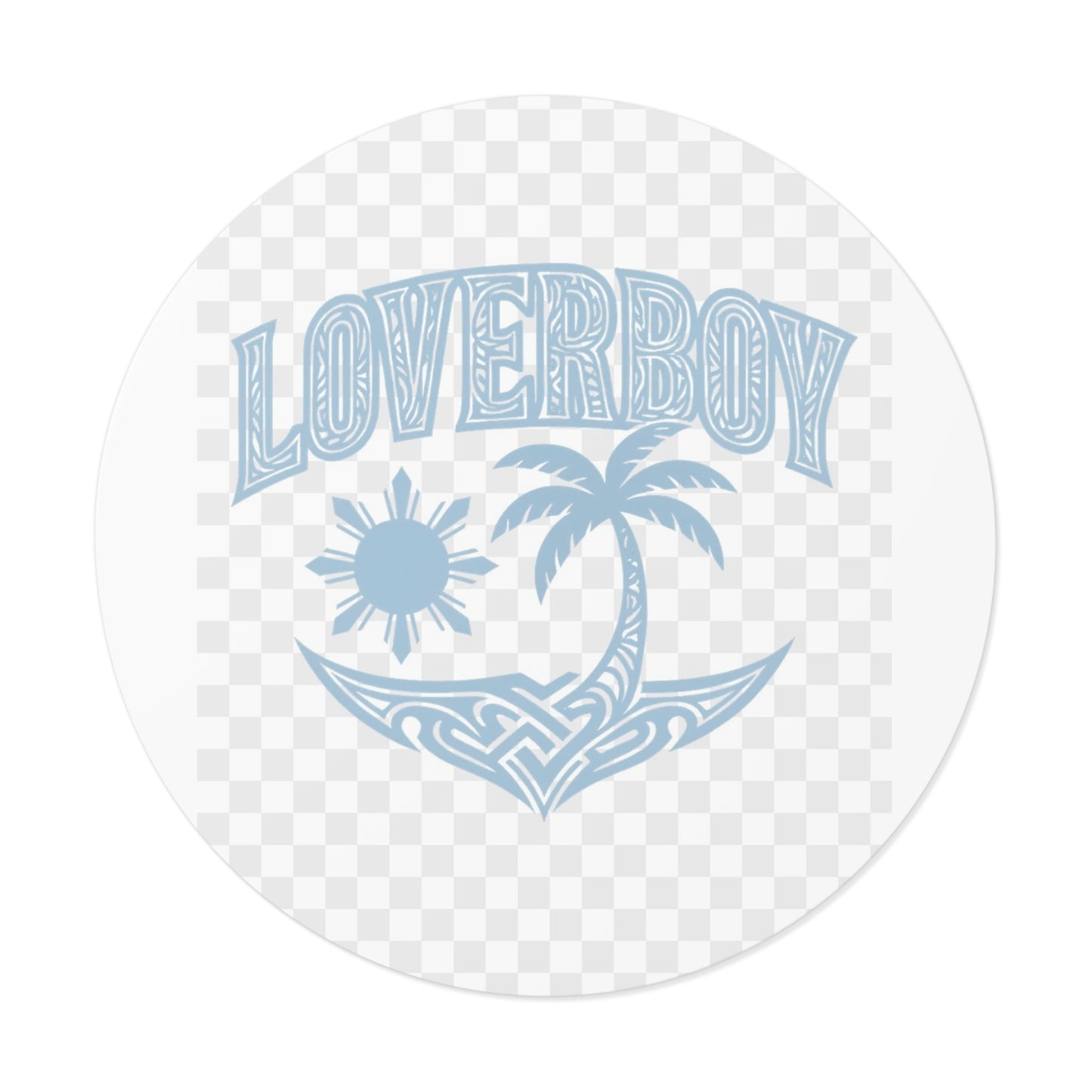 Loverboy Tropical Vinyl Stickers | Summer Vibes, Cool Retro Decor, Gift for Friends, Beach Aesthetic, Travel Journal Accessories