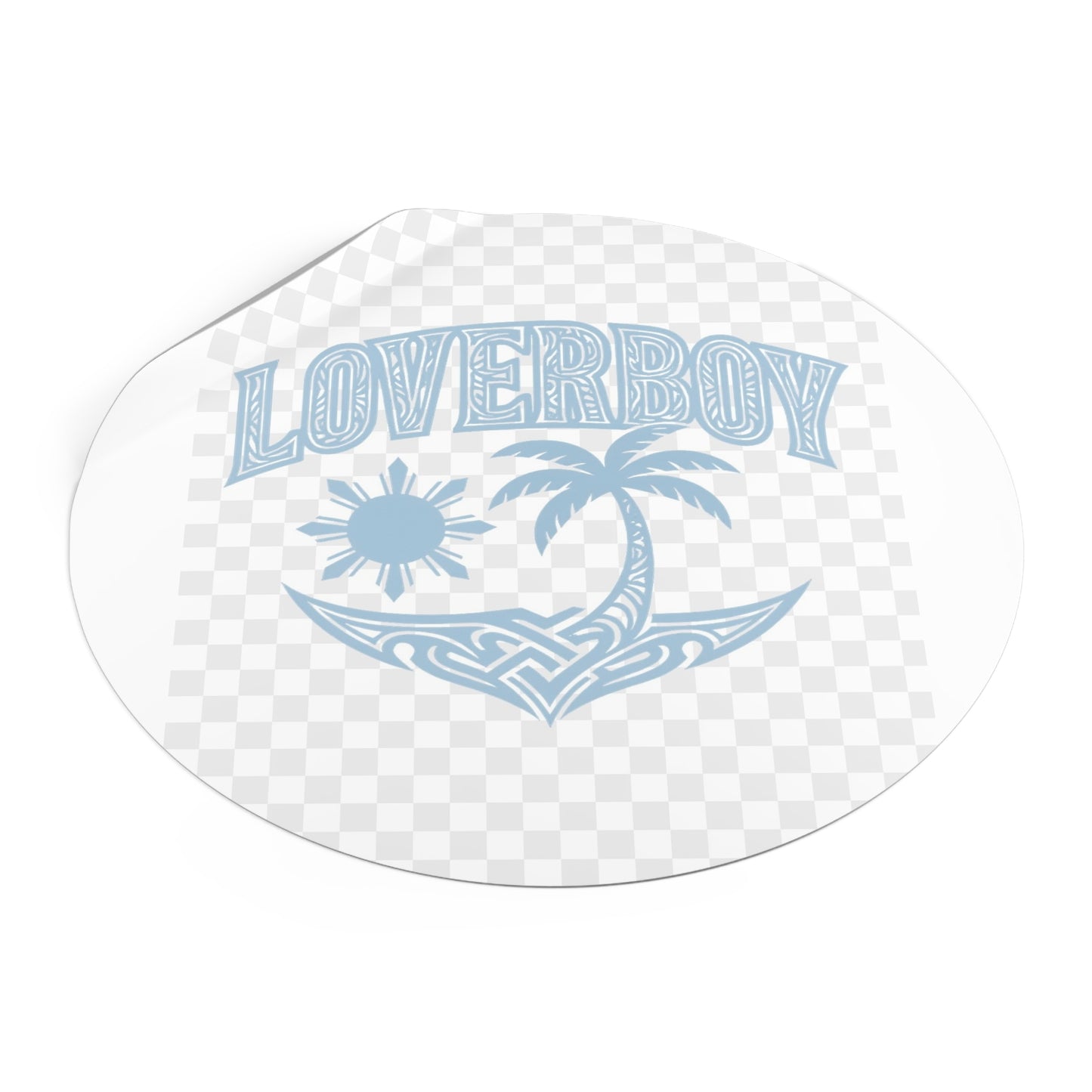 Loverboy Tropical Vinyl Stickers | Summer Vibes, Cool Retro Decor, Gift for Friends, Beach Aesthetic, Travel Journal Accessories