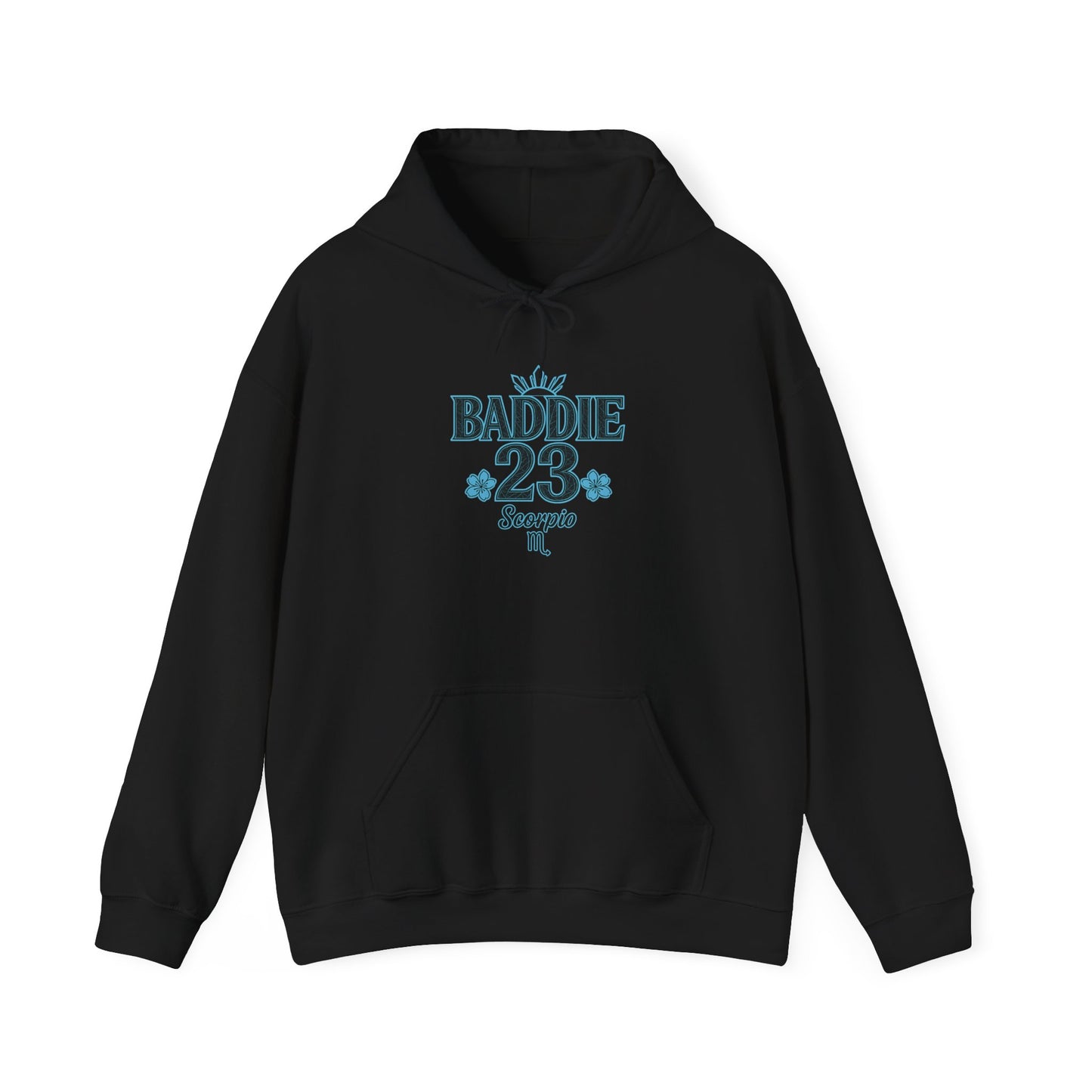 Baddie Scorpio Hoodie | Unisex Heavy Blend Sweatshirt for Zodiac Lovers, Astrology Gift, Unique Fall Fashion, Cozy Everyday Wear