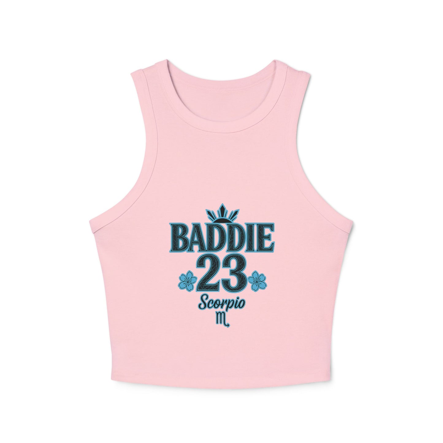 Stylish Women's Micro Rib Tank Top | BADDIE 23 Scorpio | Trendy Summer Top, Casual Wear, Birthday Gift, Zodiac Fashion, Fitness Apparel