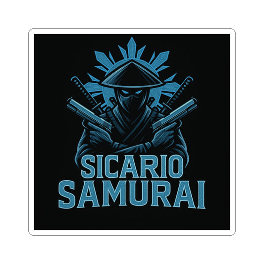 Samurai Warrior Kiss-Cut Stickers | Unique Laptop Decals, Cool Art Stickers, Gift for Gamers, Ninja Decor, Stylish Vinyl Stickers