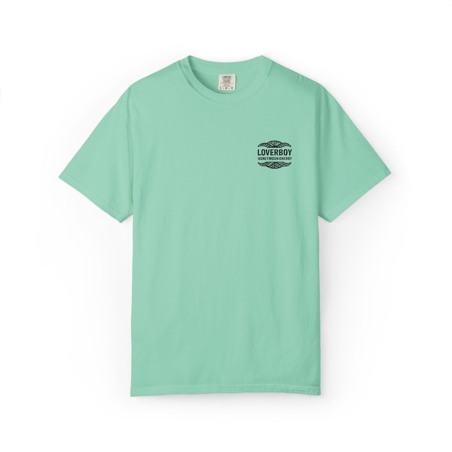 Garment-Dyed T-Shirt with Vintage Love Design, Unisex Tee, Retro Graphic Shirt for Casual Wear, Gift for Her, Unique Festival Top