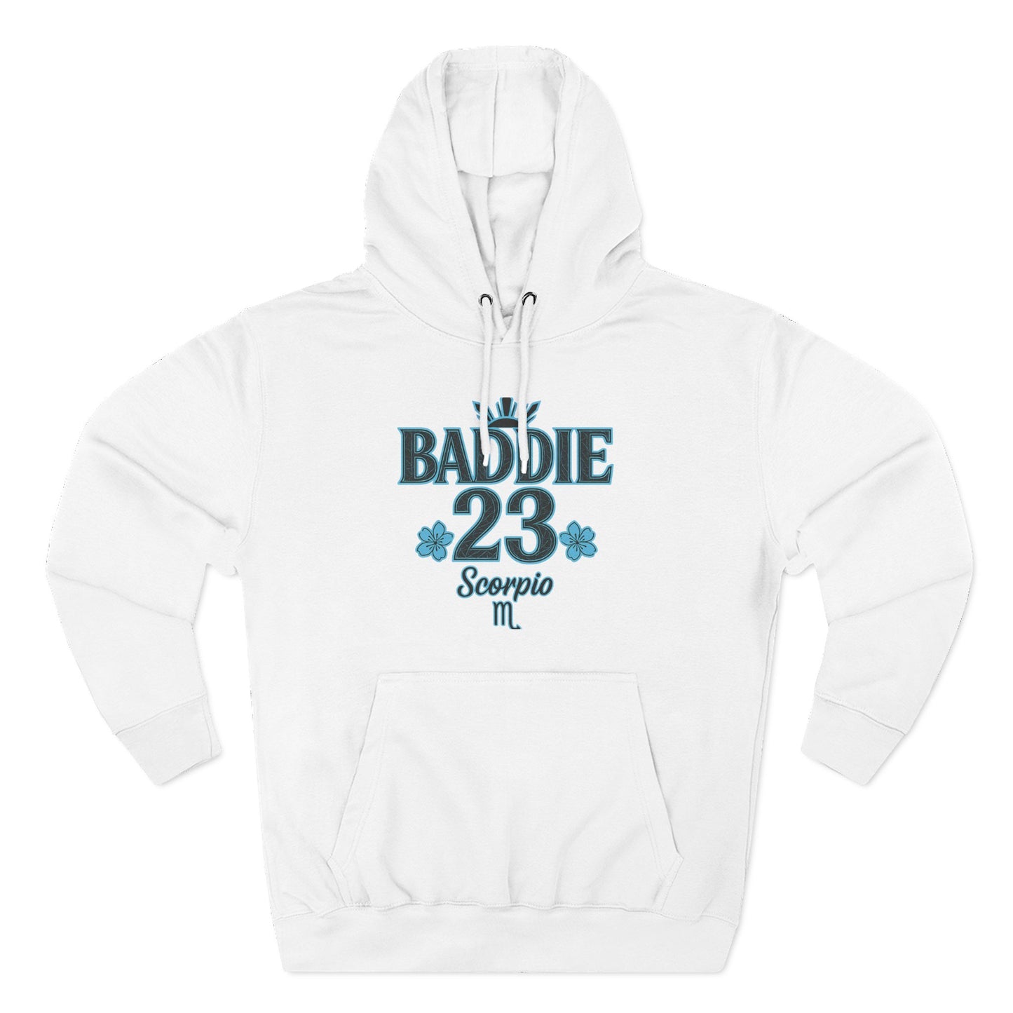 Scorpio Baddie Fleece Hoodie, Astrology Hoodie, Birthday Gift, Horoscope Apparel, Trendy Streetwear, Cozy Gift Idea