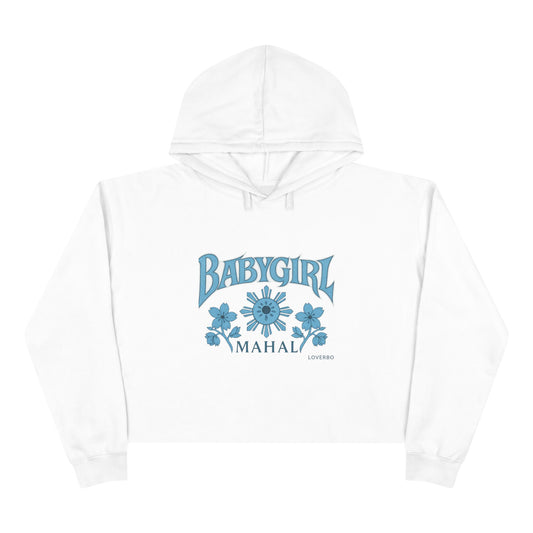 Baby Girl Floral Crop Hoodie | Trendy Streetwear, Casual Wear, Gift for Her, Statement Hoodie, Comfortable Fashion