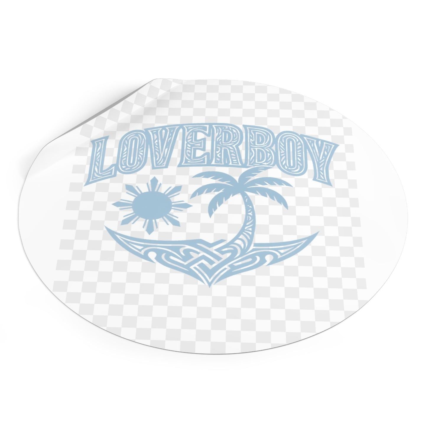 Loverboy Tropical Vinyl Stickers | Summer Vibes, Cool Retro Decor, Gift for Friends, Beach Aesthetic, Travel Journal Accessories