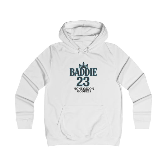 Baddie College Hoodie - Hoodie for Girls, Casual Wear, College Style, Cozy Outfit, Honeymoon Goddess