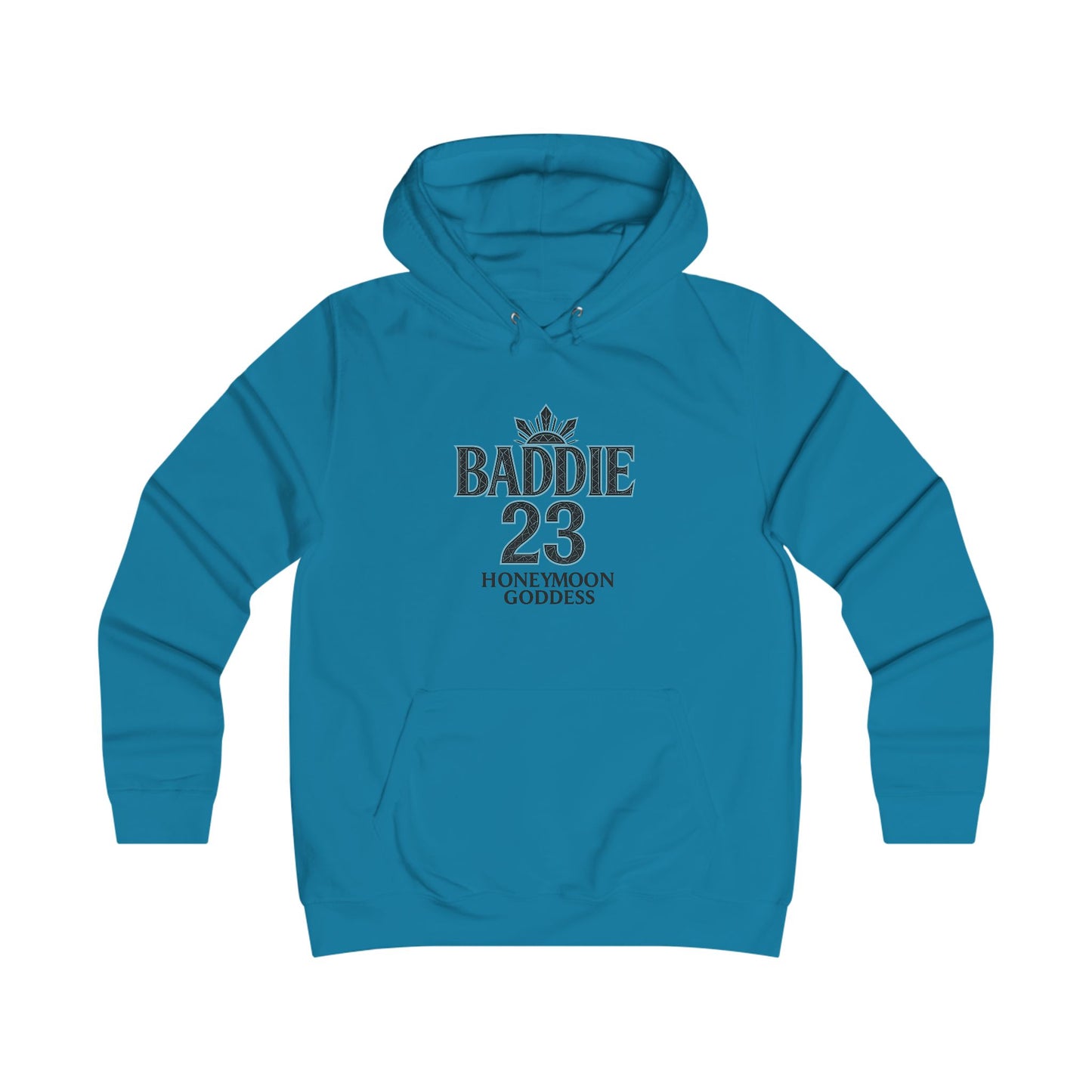 Baddie College Hoodie - Hoodie for Girls, Casual Wear, College Style, Cozy Outfit, Honeymoon Goddess
