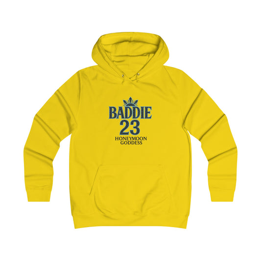 Baddie College Hoodie - Hoodie for Girls, Casual Wear, College Style, Cozy Outfit, Honeymoon Goddess