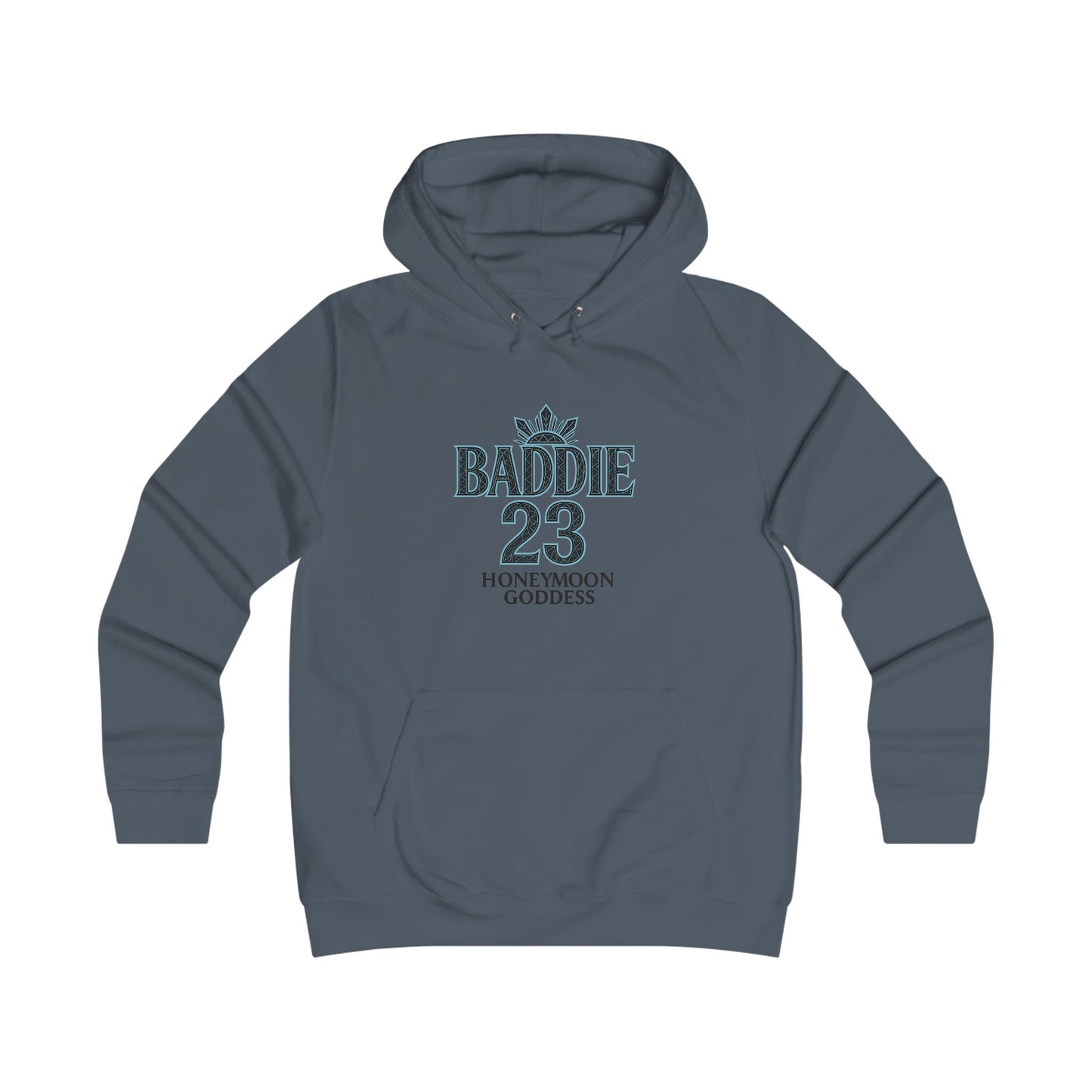 Baddie College Hoodie - Hoodie for Girls, Casual Wear, College Style, Cozy Outfit, Honeymoon Goddess