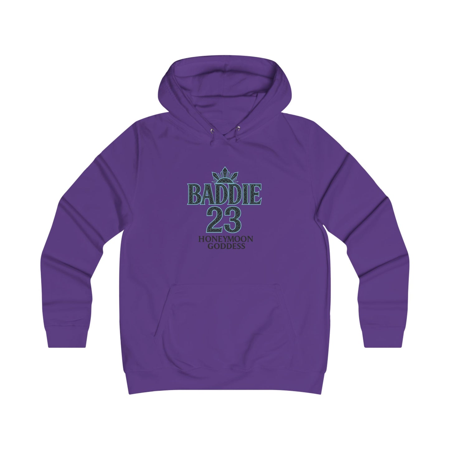Baddie College Hoodie - Hoodie for Girls, Casual Wear, College Style, Cozy Outfit, Honeymoon Goddess
