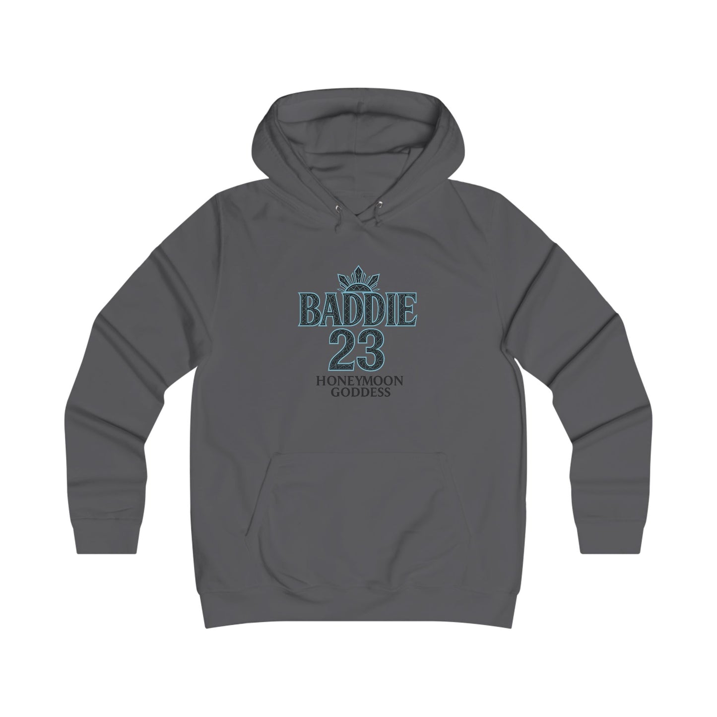 Baddie College Hoodie - Hoodie for Girls, Casual Wear, College Style, Cozy Outfit, Honeymoon Goddess