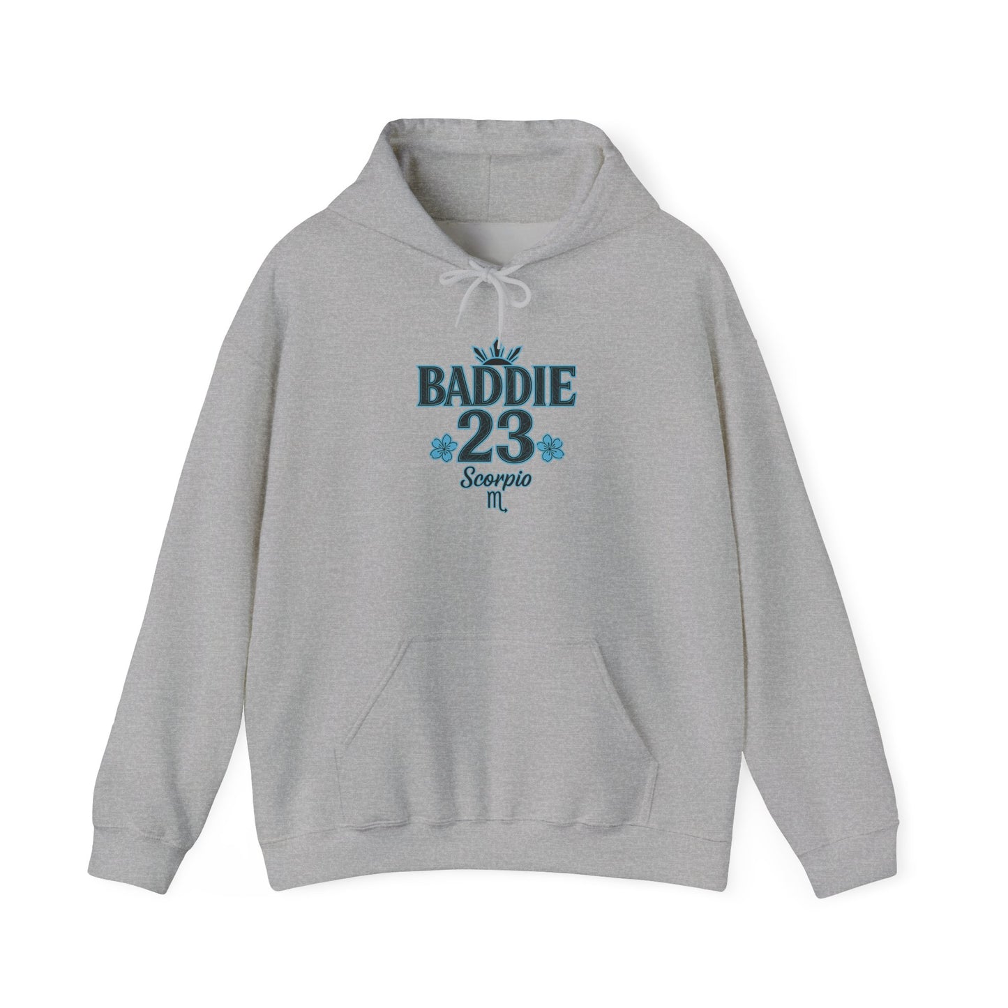 Baddie Scorpio Hoodie | Unisex Heavy Blend Sweatshirt for Zodiac Lovers, Astrology Gift, Unique Fall Fashion, Cozy Everyday Wear