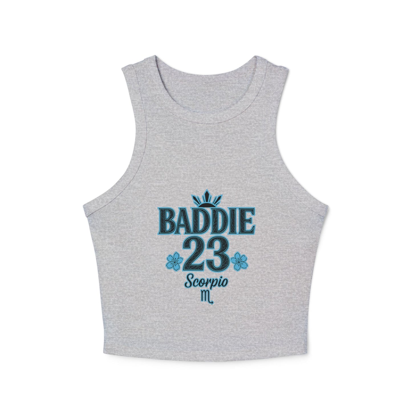 Stylish Women's Micro Rib Tank Top | BADDIE 23 Scorpio | Trendy Summer Top, Casual Wear, Birthday Gift, Zodiac Fashion, Fitness Apparel