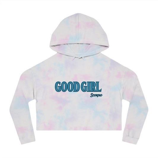 Good Girl Scorpio Cropped Sweatshirt | Women's Fashion, Astrology Apparel, Zodiac Clothing, Gift for Her, Trendy Outfit