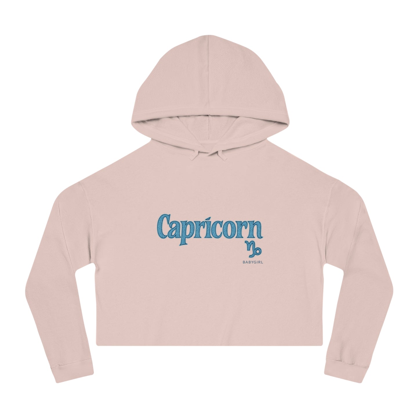 Capricorn Baby Girl Cropped Hoodie, Zodiac Sweatshirt for Women, Astrology Gift, Casual Fashion Top, Trendy Winter Wear