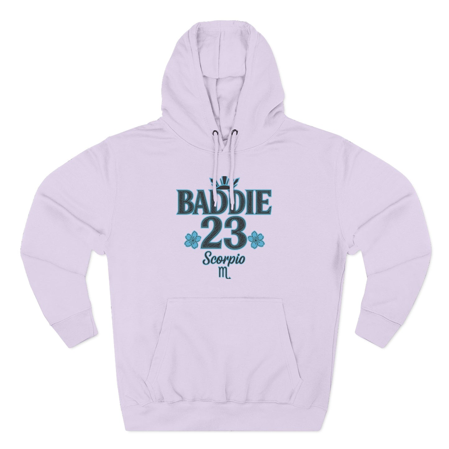 Scorpio Baddie Fleece Hoodie, Astrology Hoodie, Birthday Gift, Horoscope Apparel, Trendy Streetwear, Cozy Gift Idea