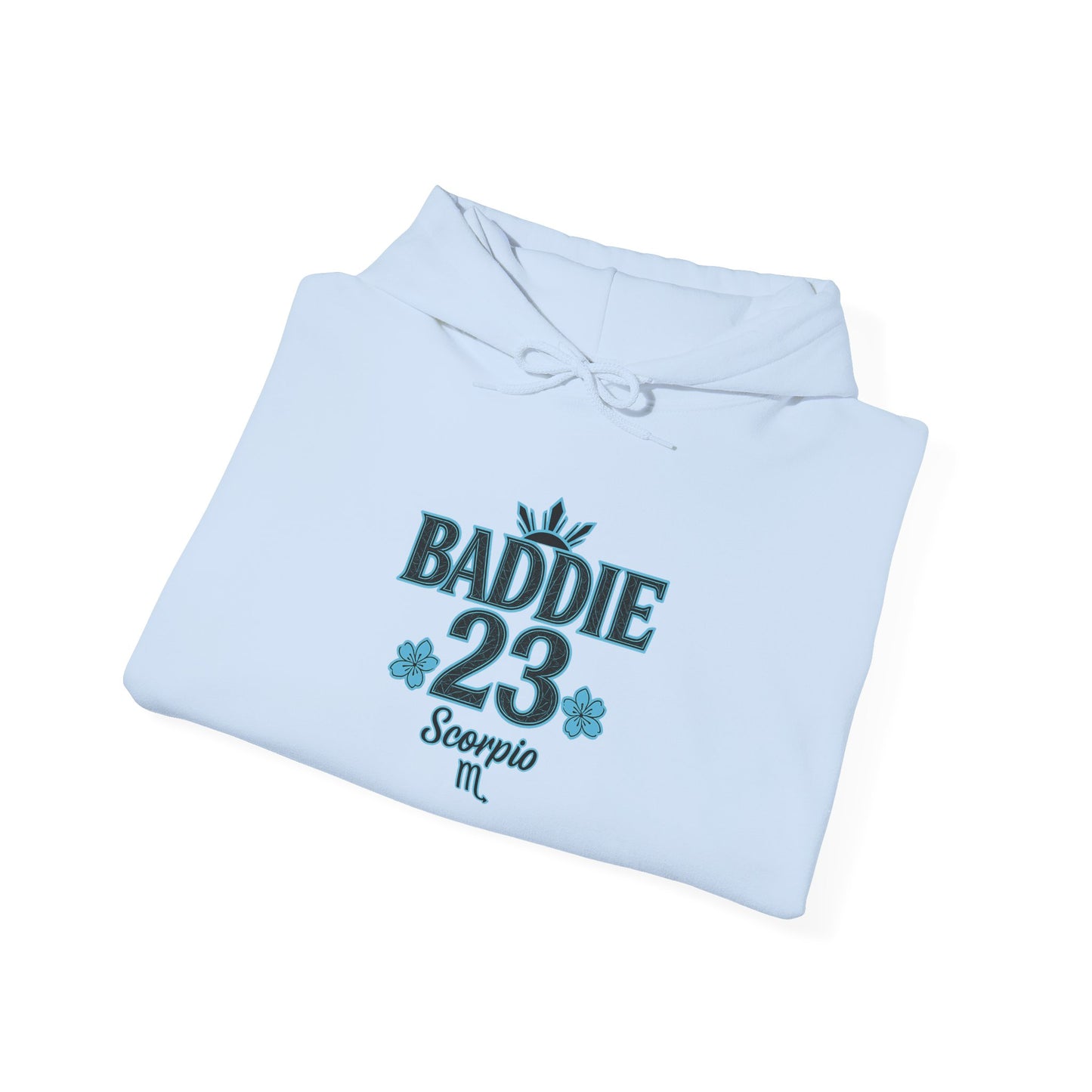 Baddie Scorpio Hoodie | Unisex Heavy Blend Sweatshirt for Zodiac Lovers, Astrology Gift, Unique Fall Fashion, Cozy Everyday Wear