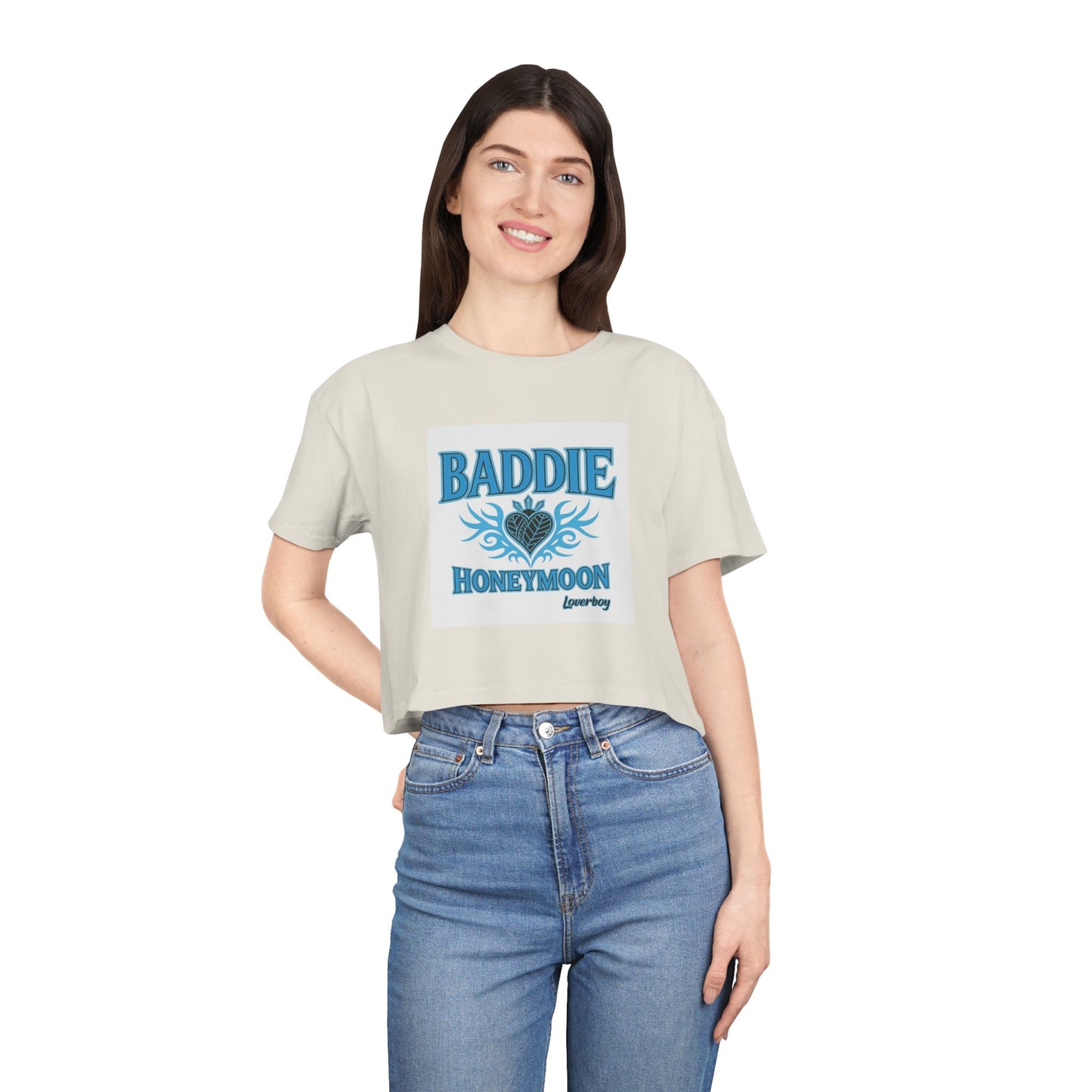Baddie Honeymoon Crop Tee - Stylish Women's Top, Cute Gift, Summer Fashion, Trendy Outfit, Casual Wear