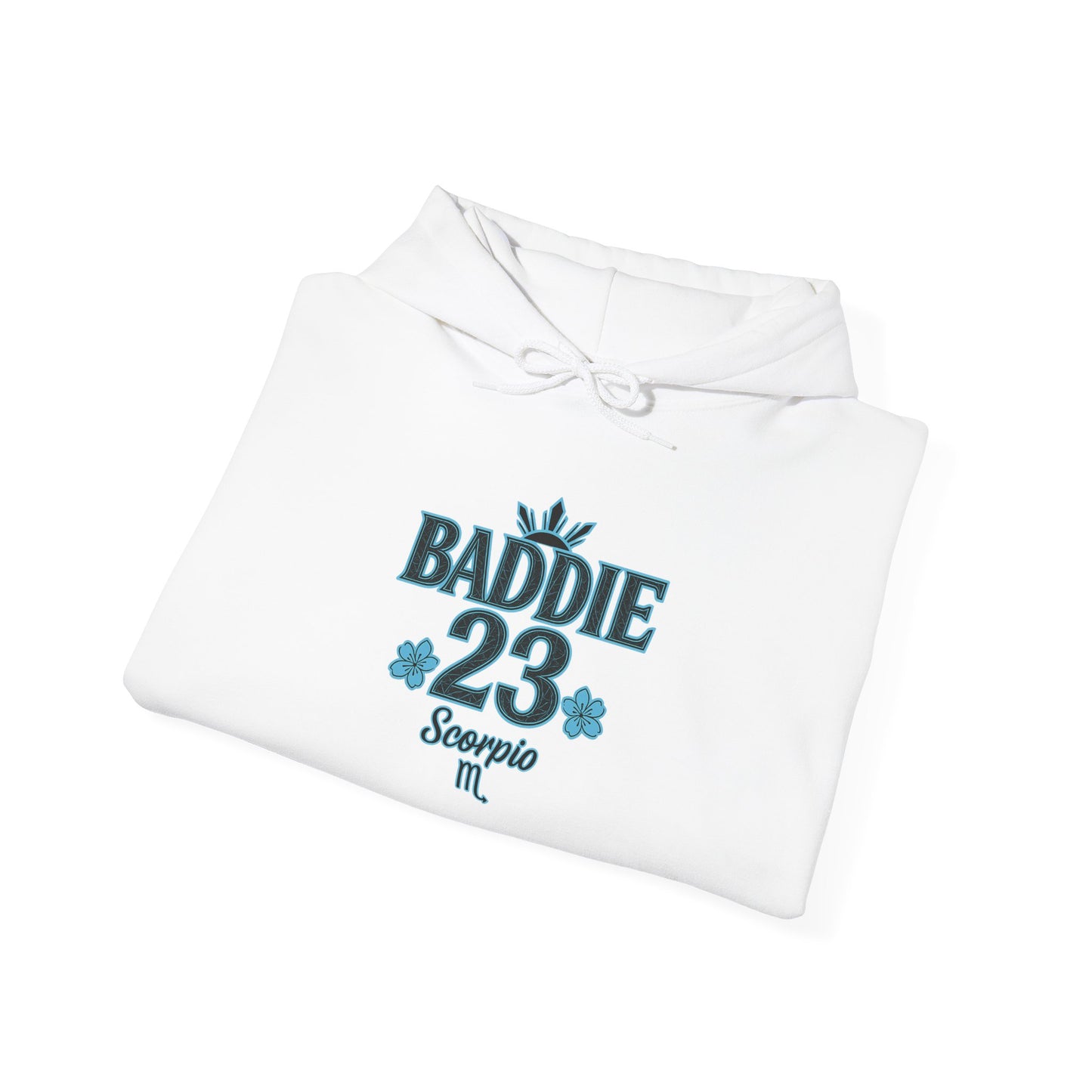 Baddie Scorpio Hoodie | Unisex Heavy Blend Sweatshirt for Zodiac Lovers, Astrology Gift, Unique Fall Fashion, Cozy Everyday Wear