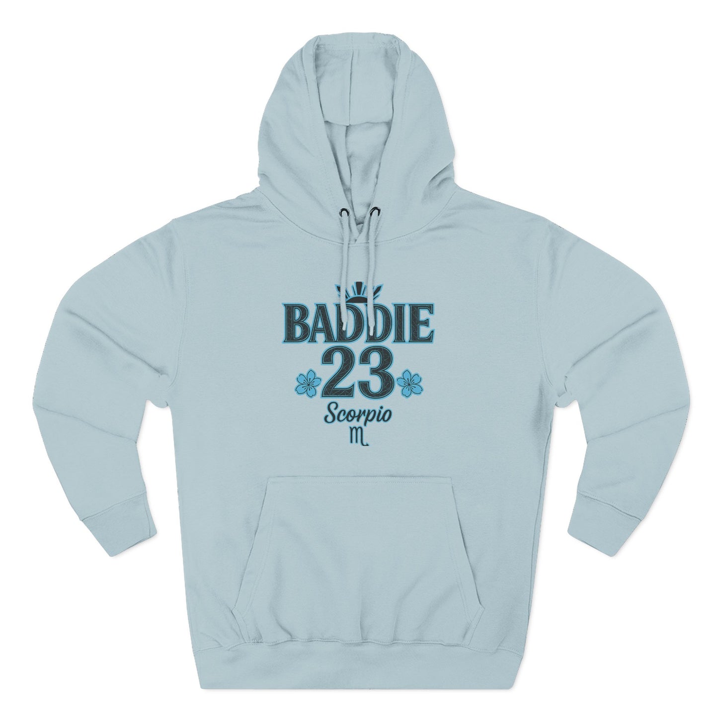 Scorpio Baddie Fleece Hoodie, Astrology Hoodie, Birthday Gift, Horoscope Apparel, Trendy Streetwear, Cozy Gift Idea