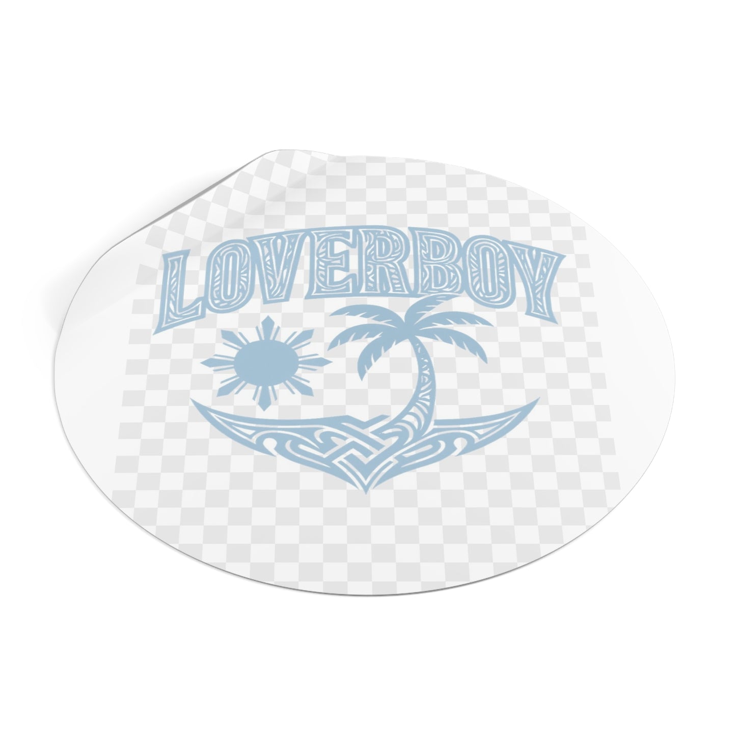 Loverboy Tropical Vinyl Stickers | Summer Vibes, Cool Retro Decor, Gift for Friends, Beach Aesthetic, Travel Journal Accessories
